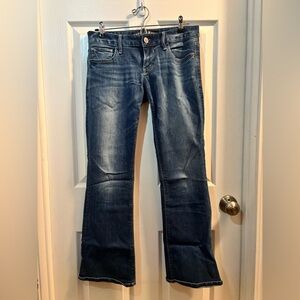 Express Dark Blue Straight Leg Jeans